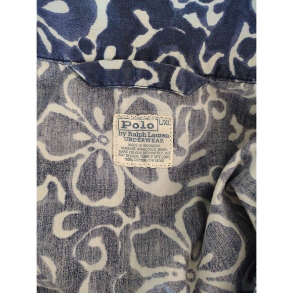 Ralph Lauren Polo Tropical button‎ front Unisex Cotton Pajama Top L/XL - Picture 8 of 8